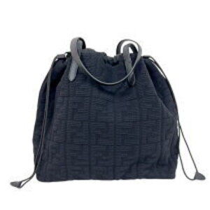 Fendi Zucca FF Tote Bag Black leather